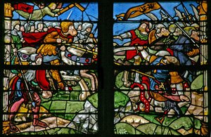 Der Triumph des Kreuzes: Das Kreuz erscheint in der Schlacht von French School