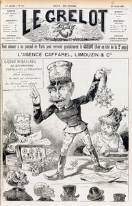 Die Wilson-Affäre, Titelseite von Le Grelot, 16. Oktober 1887