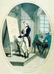 Der junge Napoleon an der Militärakademie in Brienne, Frankreich, 1779
