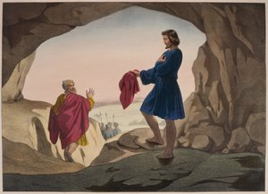 Der blutbefleckte Mantel von Joseph, Illustration aus einem Katechismus L