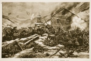 Die Eroberung von Steinbach durch die Franzosen in der ersten Januarwoche 1915, 1915-19 von French School