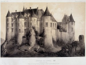Das Schloss von Luynes - Lithografie