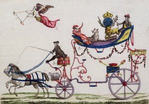 Abreise der drei Stände nach Versailles im März 1789 von French School