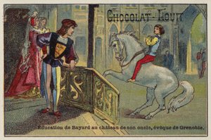 Die Erziehung von Bayard im Schloss seines Onkels, des Bischofs von Grenoble von French School
