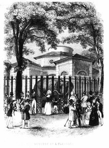 Die Elefantenrotunde des Jardin des Plantes in Paris von French School