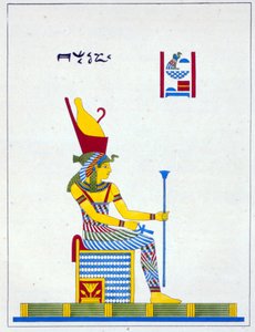 Die Göttin Neith, Illustration aus Pantheon égyptien: Sammlung mythologischer Figuren des alten Ägypten, von Jean-Francois Champollion, veröffentlicht ca. 1986 von French School