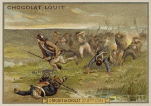 Die Niederlage von Cholet, Krieg in der Vendée, Französische Revolution, 17. Oktober 1793 von French School