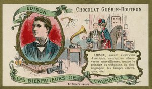 Thomas Edison, amerikanischer Erfinder von French School