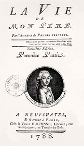 Titelseite von "La Vie de Mon Pere", 1788