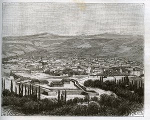 Tlemcen in Algerien im 19. Jahrhundert - Gravur in „La France illustree: geographie, histoire, administration statistique“ von V.A. Malt-Brown. 1884 von French School
