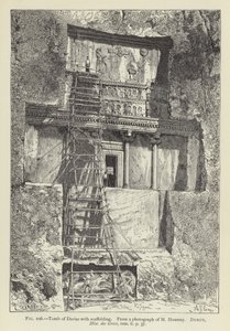 Grab von Darius mit Gerüst von French School
