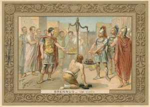 Handelskarte, die Brennus darstellt