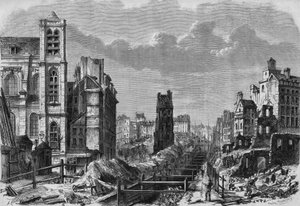 Transformationen von Paris unter dem Zweiten Kaiserreich, Paris haussmannien: Arbeiten am Berg Sainte-Geneviève