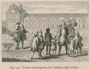 Tutoren kehren aus den Tuilerien zurück (nach Cochin)
