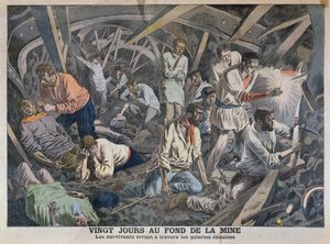 Zwanzig Tage am Grund der Mine, aus Le Petit Journal, April 1906 von French School