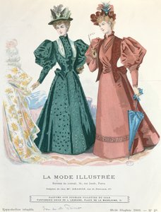 Zwei Frauen, aus La Mode Illustrée, 1895 von French School