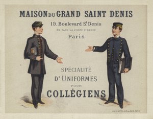 Uniformen für französische Collegiens, Werbung für Maison du Grand Saint Dennis
