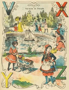 V X Y Z: Puppenwagen, Yacht von French School