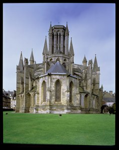 Blick auf die Kathedrale von Coutances vom Osten von French School