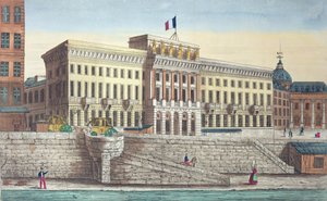 Ansicht des Hôtel des Monnaies von Pont Neuf, Paris von French School