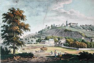 Blick auf Montmartre von St. Denis von French School