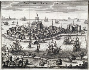 Ansicht von St. Malo - Anonyme Gravur