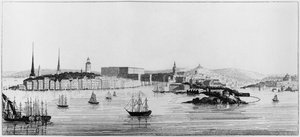 Ansicht von Stockholm, 1841 von French School