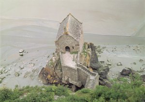 Ansicht der Chapelle Saint-Aubert, 13.-14. Jahrhundert