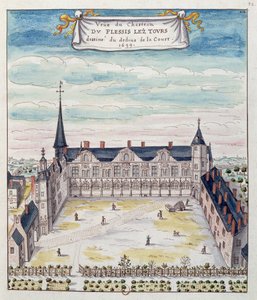 Ansicht des Château de Plessis-les-Tours in der Tourraine, 1699 von French School