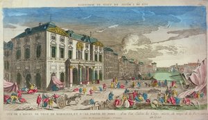 Ansicht des Hôtel de Ville, Marseille, 1720