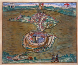 Ansicht des Place de Louis le Grand, mit einem der Räume, gebaut anlässlich der Hochzeit von Monseigneur le Dauphin (Detail) von French School