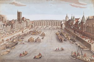 Ansicht der Pont au Change flussabwärts