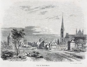 Ansicht der Stadt Saint Denis, frühes 19. Jahrhundert