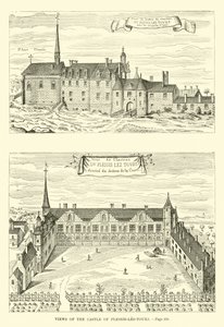 Ansichten des Schlosses von Plessis-les-Tours von French School
