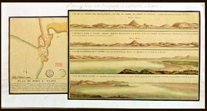 Ansichten des Hafens von San Julian, Patagonien von French School