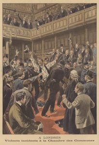 Gewalttätiger Vorfall im House of Commons in London von French School