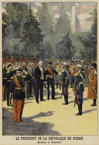 Besuch des französischen Präsidenten Felix Faure in Russland, 1897 von French School