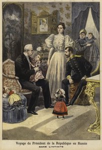 Besuch des französischen Präsidenten Felix Faure in Russland, 1897 von French School