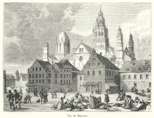Ansicht von Mainz von French School