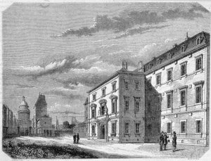 Ansicht der École Normale - Gravur, Ende 19. Jahrhundert von French School