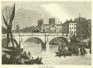 Ansicht der Stadt York (Gravur) von French School