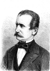 Wilhelm ENGERTH (1814-1884), österreichischer Ingenieur, Konstrukteur der ersten Gebirgslokomotive. Gravur 1867 von French School