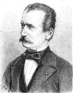 Wilhelm von Engerth (1814-1884) österreichischer Ingenieur (Lokomotive), Gravur von French School