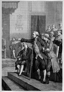 William Pitt der Jüngere (1759-1806) spricht vor dem House of Commons