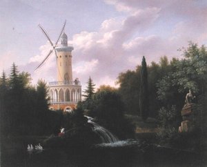 Windmühle an der Folie-Beaujon in Paris, ca. 1830