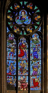 Fenster Ew, der Jessebaum von French School