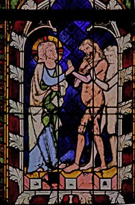 Fenster N-chapA mit Christus bei der Höllenfahrt von French School