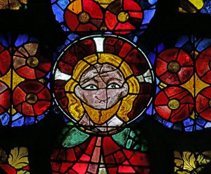 Fenster mit Darstellung des Hauptes Christi, ca. 1290