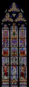 Fenster mit dem Heiligen Martin, der Jungfrau und dem Kind, dem Heiligen Gregor (modern)
