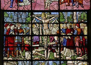 Fenster mit der Folterung des Heiligen Dionysius von French School